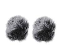 2pezzi Copertura Mic Antivento Protezione Microfono Lavalier Clip Mic Cover Per Registrazioni e Videoconferenze