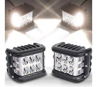 2PEZZI Faretto Lampada da Lavoto 9-36V 12 LED Bianca Colorata Auto Camion IP68