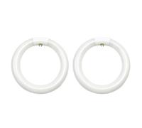 2Pezzi FC8T9CW Lampadina Circolare Fluorescente Tonda 8Pollici T9 22W