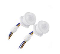 2Pezzi Interruttore Della Luce del Sensore di Movimento 110-220V Sensore PIR Ritardo di Rilevamento Intelligente Rivelatore di Induzione a Infrarossi