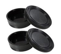 2pezzi Lens Posteriore Cap+2 pezzi Tappo Corpo compatibile con per Nikon F/AI Mount DSLR Fit D7500 D750 D700 D810 D800 D800E D610 D600 D7100 D5300 D7000 D5 D7500(2 Set)