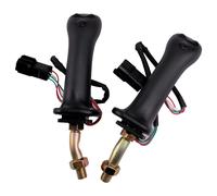 2Pezzi Maniglia Del Joystick Per Escavatore Nero Sinistra Destra 3 Pulsanti