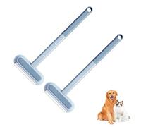 2pezzi Multifunctional Cleaning Brush 3 In 1 Pet Hair Remover Reusable Animal Hair Removal Brush Portable Furs From Carpet Rugs Scrubber Per Pulizia In Vetros A Doppia Faccia Domestica For Dogs Cats