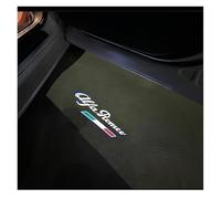 2Pezzi Personalizzare Proiettore Luce Portiera per Alfa Romeo Giulia 155 156 159 147 166 Mito GT Giulietta Stelvio Tonale - Decorazione LED Porte, Luci di Ingresso Auto, D
