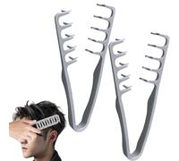 2Pezzi Pettine Per Texture, Pettine Per Acconciature A Denti Larghi Volumizzante, Strumento Per Coprire Le Radici Della Frangia, Districante A Denti Larghi Per Donne, Accessorio Per La Cura Della