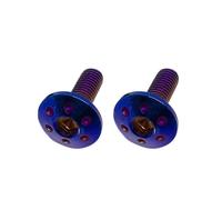 2Pezzi/Set Viti in Titanio M5x15mm Chiave Allen Vite Piatta a Testa Cuffia