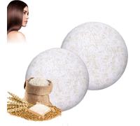 2Pezzi Shampoo Solido 2-in-1 Acqua di Riso Fermentata per Crescita Capelli e Anticaduta, Shampoo Bar Solido Anti-Hair Loss Rice Bar per la Crescita dei Capelli