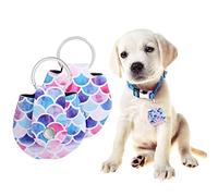 2Pezzi Silenziatore Targhette per Cani,Silenziatore Etichetta per Cani di Esercito, Medagliette per Animali, Targhetta Cane Medagliette Identificative per Gatti Ciondolo Domestici Portachiavi,Colorato