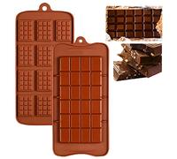 2Pezzi Stampi Cioccolatini Silicone,Separato Alimenti Livello Mini Antiaderenti Stampo Tavoletta Cioccolato,Per Diy Cioccolatini, Caramelle Lego,Natale Decorazione Torte,Cucina Stampo Cottura Al Forno