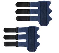 2pezzi Stecche per Dita, 11,5 x 8 cm Tutore per le Dita Della Mano Aggiornato Protezione Dita Rotte Stecca per Alleviare il Dolore Alle Dita Stecche per Dita per Raddrizzamento (Blu)