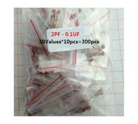 2pf To 0.1uf Ceramic Capacitor Kit 300PCS=30 Values*10pcs 50V 10/15/20/470/103/104/472/473/p/pf Assorted Kit Set Assortment Pack