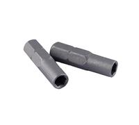 2pieces Hexagonal Shank Adapter Converts 6.35mm 1/4inch to 4mm Bits Socket Holder Screwdriver Inserts Bit Tool