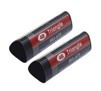 2Pieces Professionale 4B Eraser Triangolare Grip Gomme Facile Cancellazione Studenti Esame Gomme per Schizzi Art Disegno Eraser