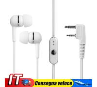 2Pin Dual Earphone Earpiece Mic PTT for KENWOOD Radio Walkie Talkie IT