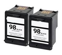 2PK Black Ink Cartridge Compatible With 98 For 98 For C9364WN 98