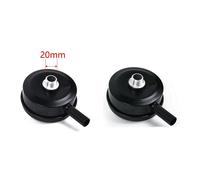 2pk Compressore Maschile Filettato 20mm Presa D'Aria Silenziatore Filtro Nera