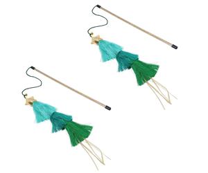 2PK Gatto Gattino Regalo Natale Nappa Albero Teaser Interattivo Chaser Gioco ...