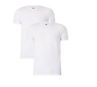 adidas Multipack Crew Neck T-shirt (2pk), Maglie termiche Uomo, Nero, S (Pacco da 2)