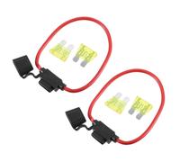 2pz 10AWG Manometro Auto Line ATC Inline Fusibile Supporto con 4 20A Fusibile