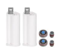2pz 115mm Plastica Resina Miscelatore Doppio Colla Cartuccia per 50ml 10:1 AB