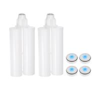 2pz 122mm Plastica Resina Miscelatore Doppio Colla Cartuccia per 200ml 1:1 AB