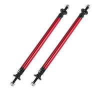 2pz 150mm 5.91" Regolabile Auto Paraurti Splitter Supporto Asta Rosso