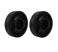 2pz 16mm diam.centrale rotelle plastica nera antiscivolo ruota compressore aria