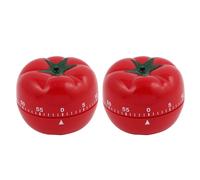 2Pz 2.2X2.2X2.8 Pollici 60 Minuti Cucina Meccanica Pomodoro Plastica Timer