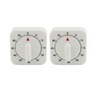 2pz 2.4x2.4x1.3" 60 minuti meccanica Timer cucina quadrato orologio a pendolo