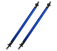 2pz 200mm 7.87" Regolabile Auto Paraurti Splitter Supporto Asta Blu