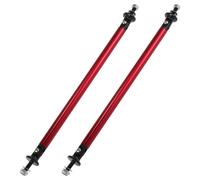 2pz 200mm 7.87" Regolabile Auto Paraurti Splitter Supporto Asta Rosso