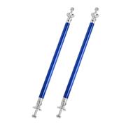 2pz 200mm Paraurti Anteriore Labbro Sdoppiatore Leva Asta Supporto Blu per