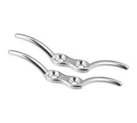 2pz 6" Inox Acciaio Asta Portabandiera Bacchetta Gancio Barca Coperta Bacchetta