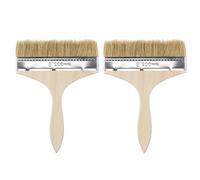 2Pz 7 Pollici Vernice Pennello Naturale Setola Piatta Bordo con Strumento