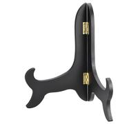 2pz 8" Cavalletto Piatto Supporto,Legno Pieghevole Espositore Supporto Nero