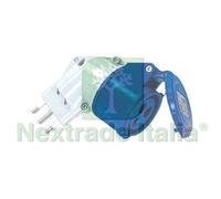 2PZ ADATTATORE INDUSTRIALE CON SPINA 16A E PRESA CEE IP44 16A COLORE BLU: