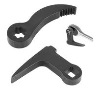 2pz Adattatore per Testa di Leva, Attacco da 1/2" Forma a L Adattatore a Leva a Cricchetto e Testa Adattatore a Leva con Dente di Sega a Nastro per Spazi Ristretti