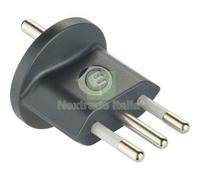 2PZ ADATTATORE SCHUKO FISSO ELECTRALINE GRIGIO 2P+T 10A: