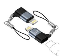2pz - Adattatore telefono Mic Mini da USB-C a Lightning per DJI - Adattatore audio da Lightning a USB-C per iPhone 14/13/12/11, supporta la ricarica
