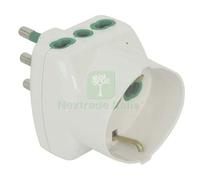 2PZ ADATTATORE TRIPLO 16A 16 SCHUKO FME BIANCO 2P+T: