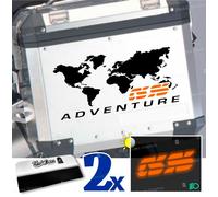 2pz Adesivi Compatibili con Valigie Laterali BMW F 650 800 R 1150 1200 1250 GS