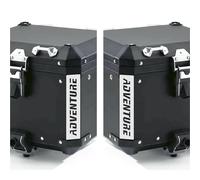 2pz ADESIVI RIFRANGENTI compatibili con Motorrad R 1200 1250 1150 F 800 650 F700 GS A R1200GS R1200 per Touratech Motorcycle Aluminium Panniers Top Case (bianco-grigio)