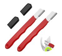 2pz Affilacoltelli Tascabile, Affilatrice per Utensili da Giardino in Acciaio al Tungsteno di Alta Qualità Affilatrice Multiuso per Cesoie Potatura Asce Forbici Falci Cesoie per Recinzioni