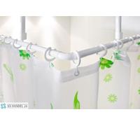 2Pz ALU ASTA ANGOLARE ACCESSIBILE 120x120 EXTRA LUNGA BIANCA ASTA PER TENDALINO