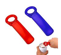 2pz Apriscatole Manuale, Apri Barattoli, Apri Coperchio Barattoli, Jar Opener per Anziani, Bambini, Donne, Mani Deboli (Blu, Rosso)