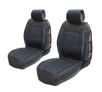 2pz Auto Anteriore Coprisedili per Dodge per Ram 1500 Nero Blu