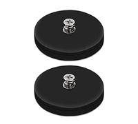 2pz Base magnetica nera con per strato di gomma M6 filetto maschio per montaggio