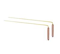 2Pz Bastoni Divinatori In Rame Metal Detector Per Trovare Tesori In Acqua