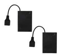 2pz Batteria Portatile per Insegne al Neon da 5 V, Scatola Portabatterie con Luce Nera Che Converte le Luci USB in Luci a Batteria per Interni ed Esterni