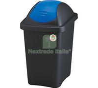 2PZ BIDONE IMMONDIZIA MULTIPAT STEFANPLAST BLU LT 60 CM 39X39 H.CM 68: